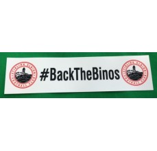 "Back The Binos" Window Sticker